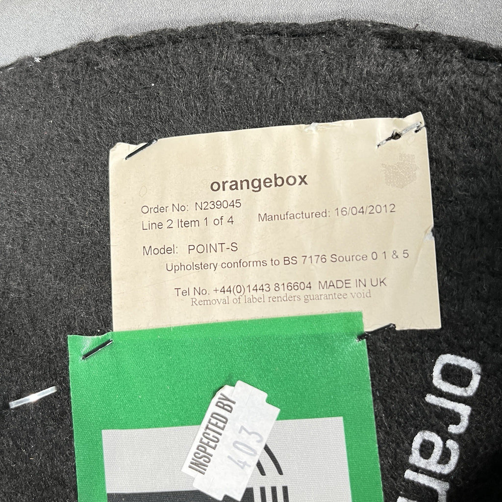 Orangebox POINT-S Soft Seating Ottoman | Grey Fabric | Aluminium Legs | 2012 | Used | UK Made