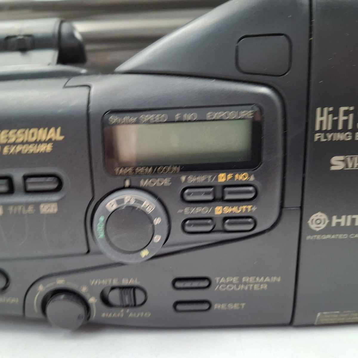 Hitachi VM-S83E S-VHS-C Camcorder with Stereo Mic, Battery, Hard Case & Manual - Used - Untested