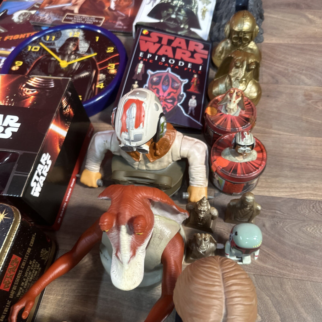 Huge Star Wars Bundle Collection Vintage & Modern Some Rare Bits Toys Books Etc