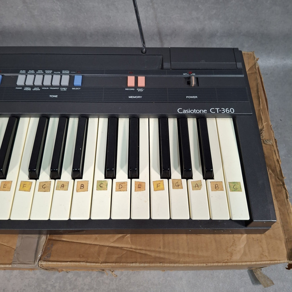 Casio Casiotone CT-360 Vintage Electronic Keyboard - 49 Keys, PCM, Working, Boxed, Used