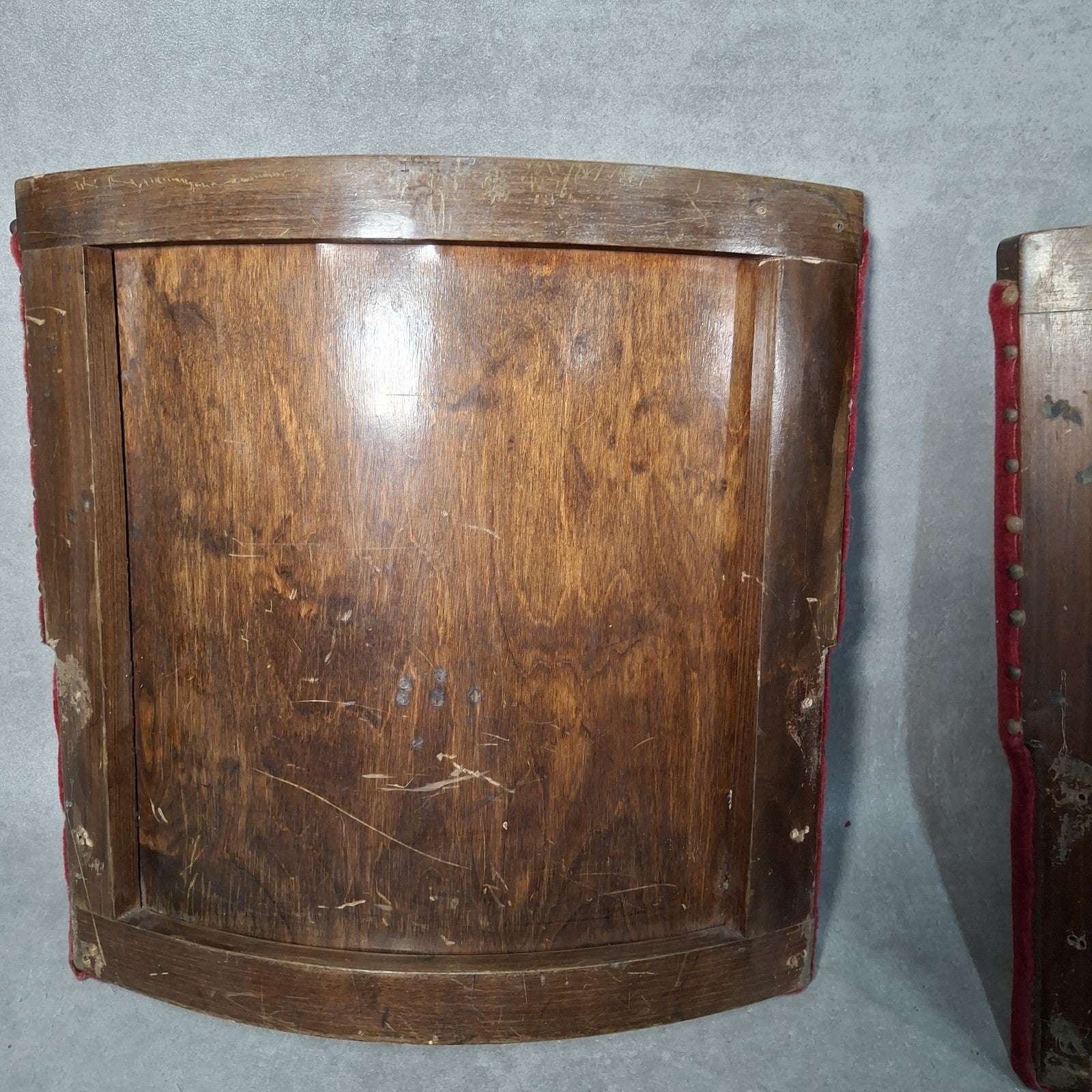 Art Deco Cinema Theatre Twin Seats 2 Chair Fold Up Vintage Prop