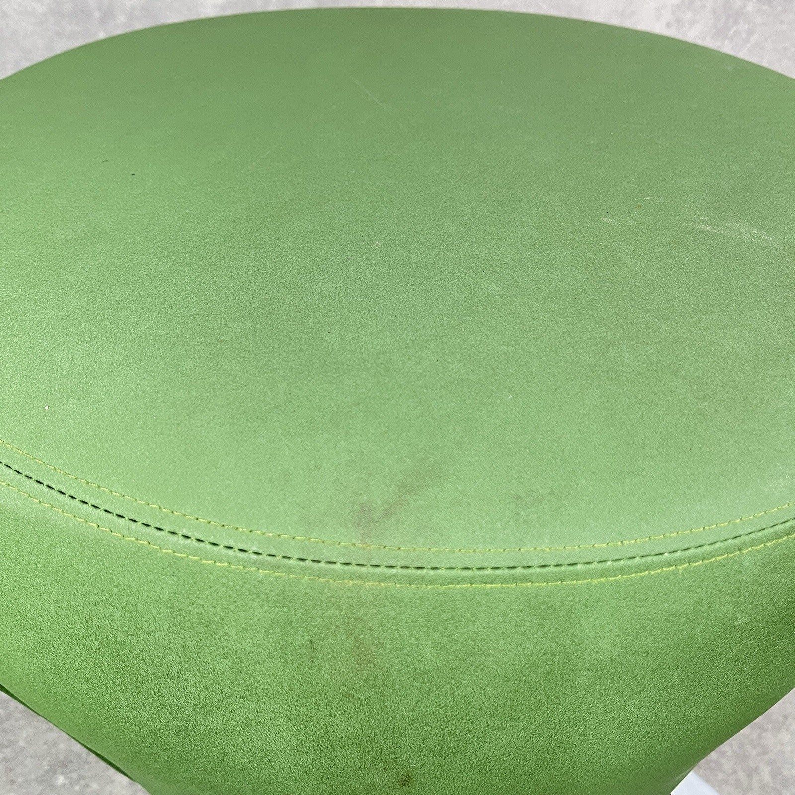 Orangebox POINT-S Soft Seating Ottoman | Green Fabric | Aluminium Legs | 2012 | Used | UK Made