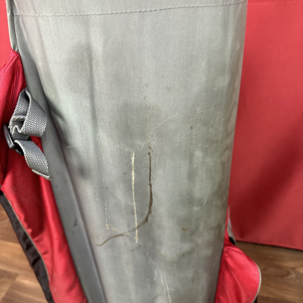 TaylorMade Golf Cart Bag - Grey & Red - 4-Way Shaft-Shield Divider - 1990s Vintage - Used