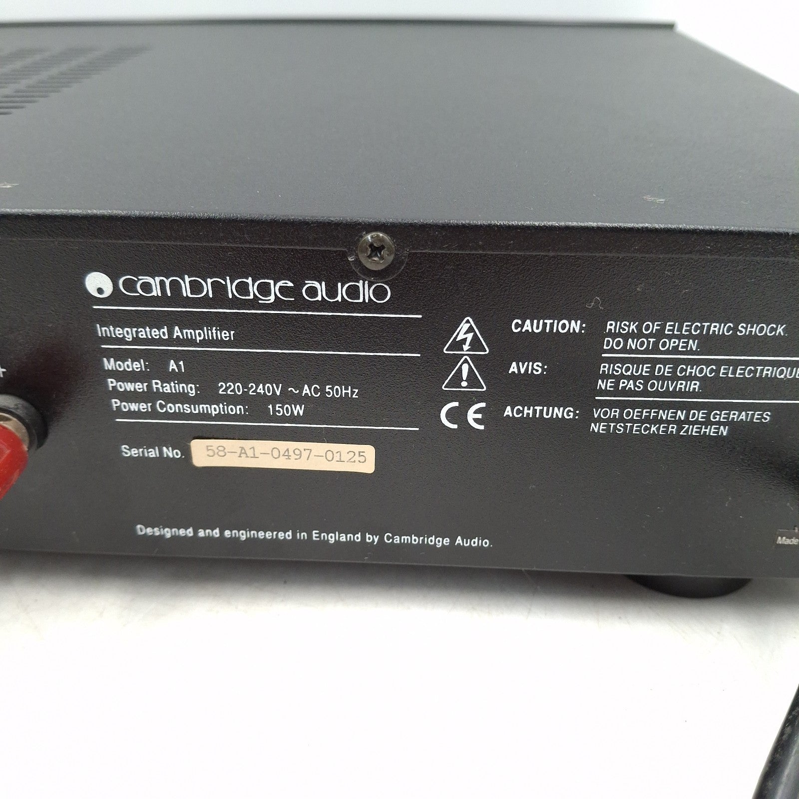 Cambridge Audio A1 Integrated Hi-Fi Amplifier | Vintage | 1995 | Used