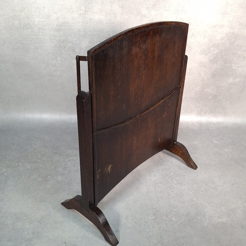 Vintage Art Deco Folding Two‑Tier Side Table / Fire Screen Plant Stand Prop