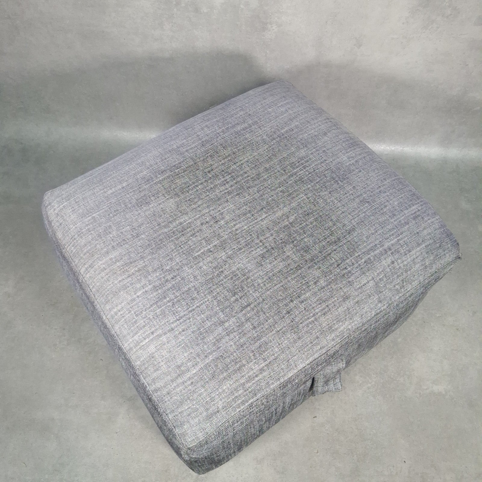 Grey Fabric Lift-Top Storage Ottoman on Castors | Reupholstered | Used