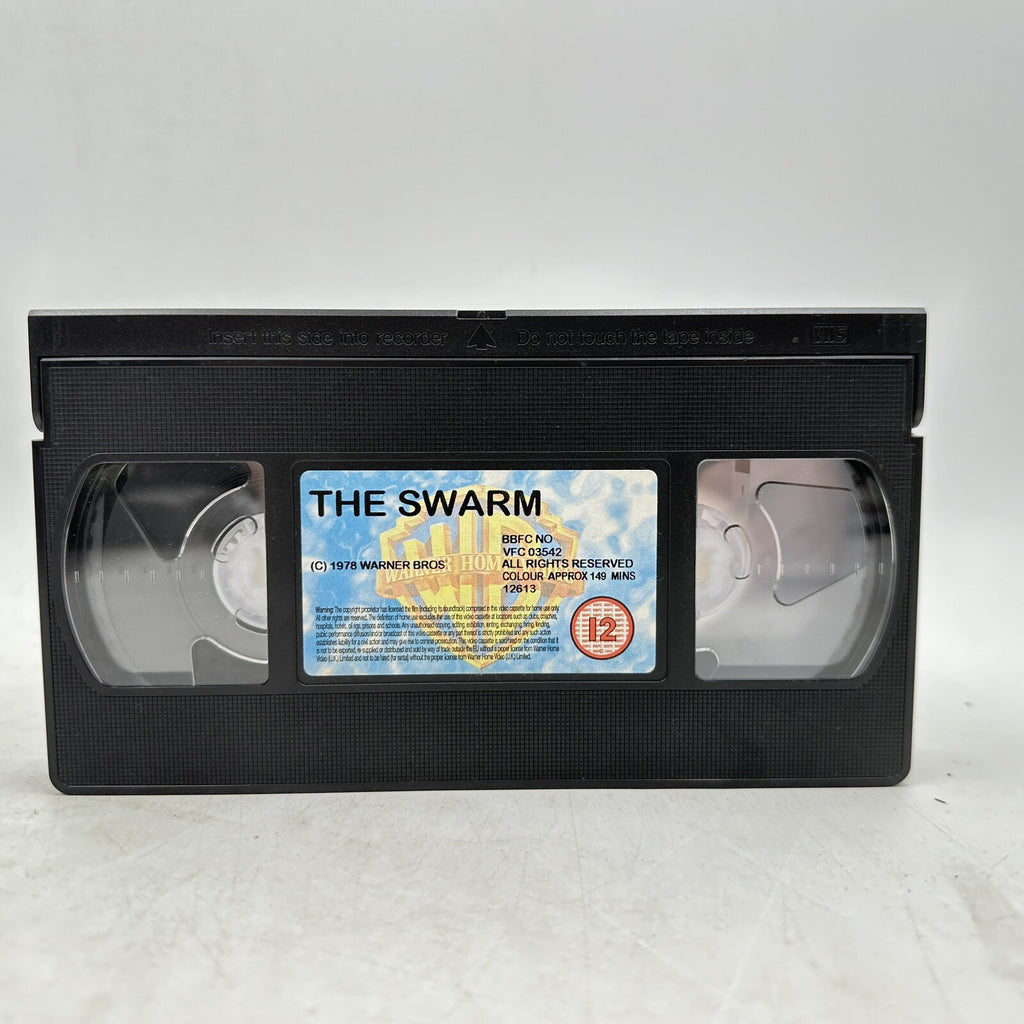 The Swarm (1978) VHS - Irwin Allen - Michael Caine - Warner Home Video UK PAL - Pre-Owned