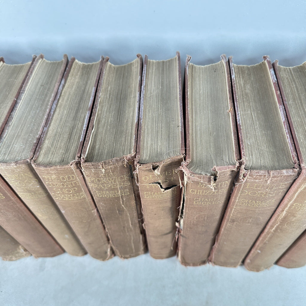 Book Set Charles Dickens 17 Volumes 1914 Chapman & Hall Antique Vintage