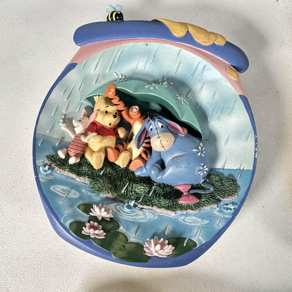 Winnie Pooh Bundle Book Ends Deceptive Played Piggy Banks Photo Frame Etc
