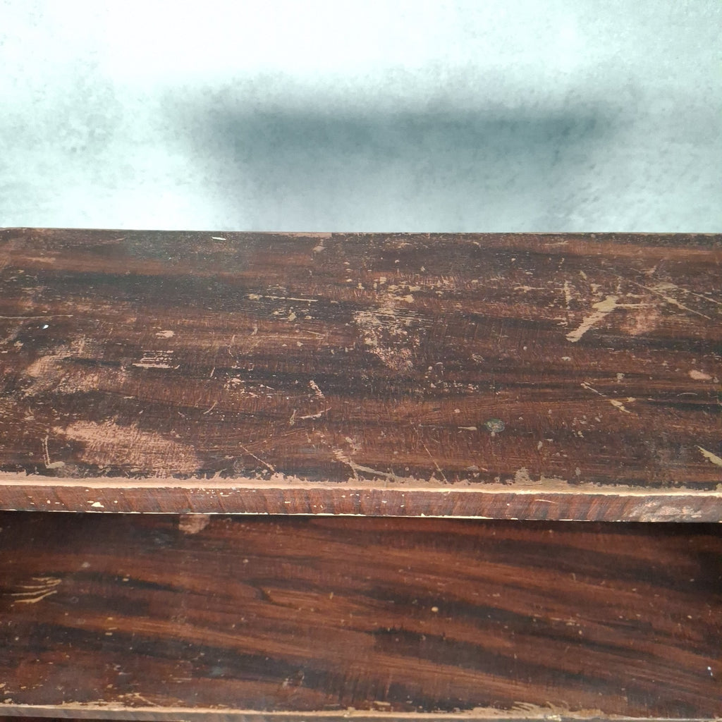 Vintage Handmade Pine Bookshelf | 1940s Utility Era | Rustic Shelving Unit | Used