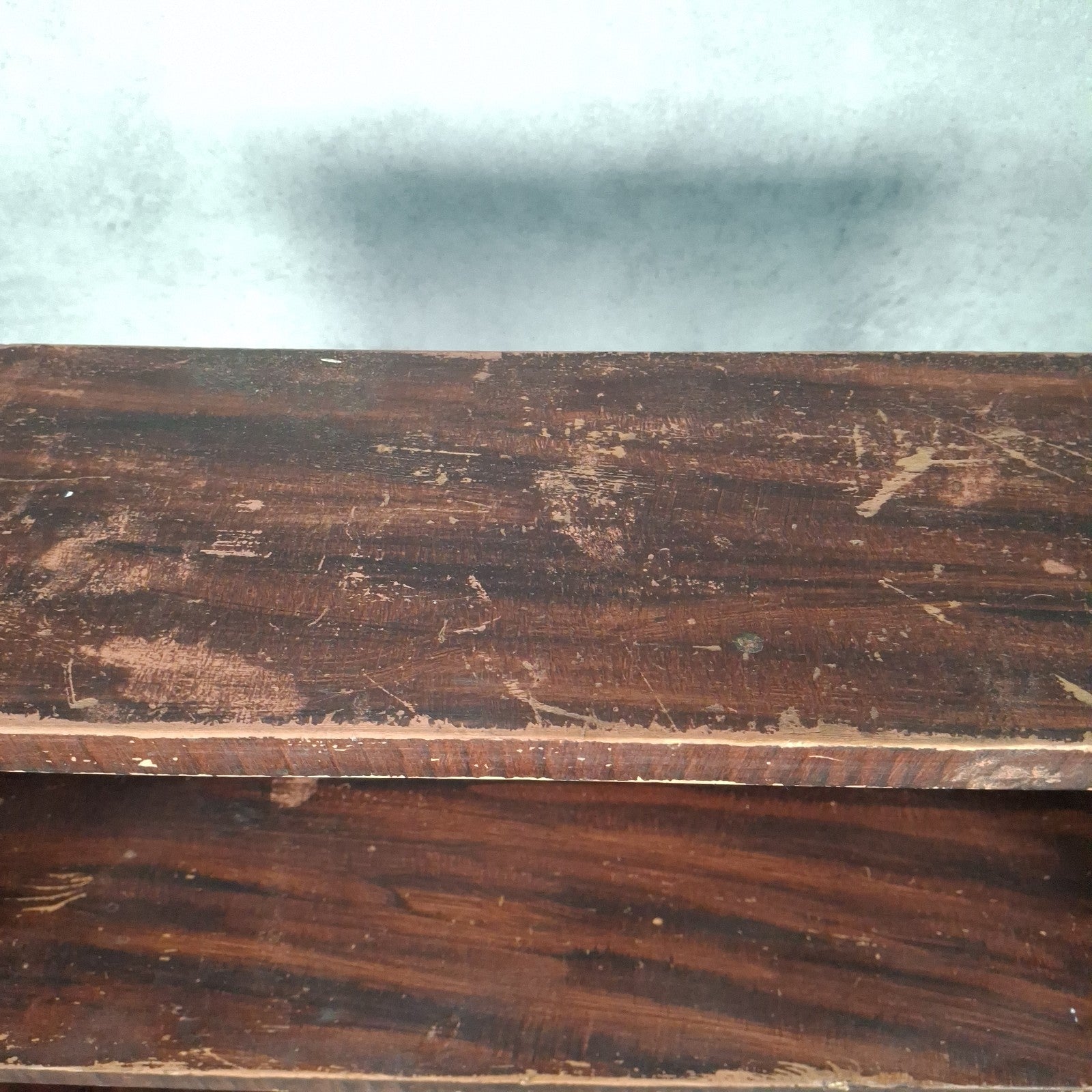 Vintage Handmade Pine Bookshelf | 1940s Utility Era | Rustic Shelving Unit | Used
