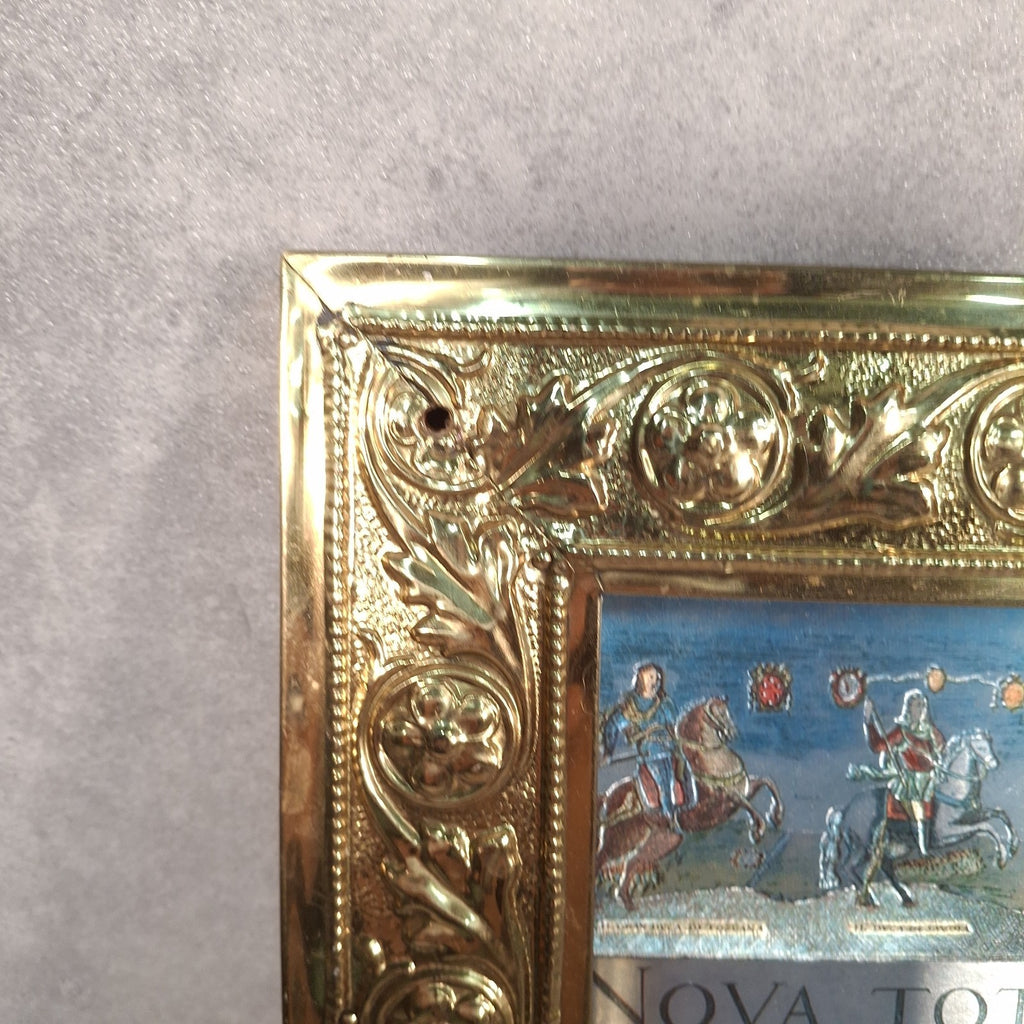Framed Blaeu Wall Map Print – Nova Orbis Tabula c.1665 Decorative World Map