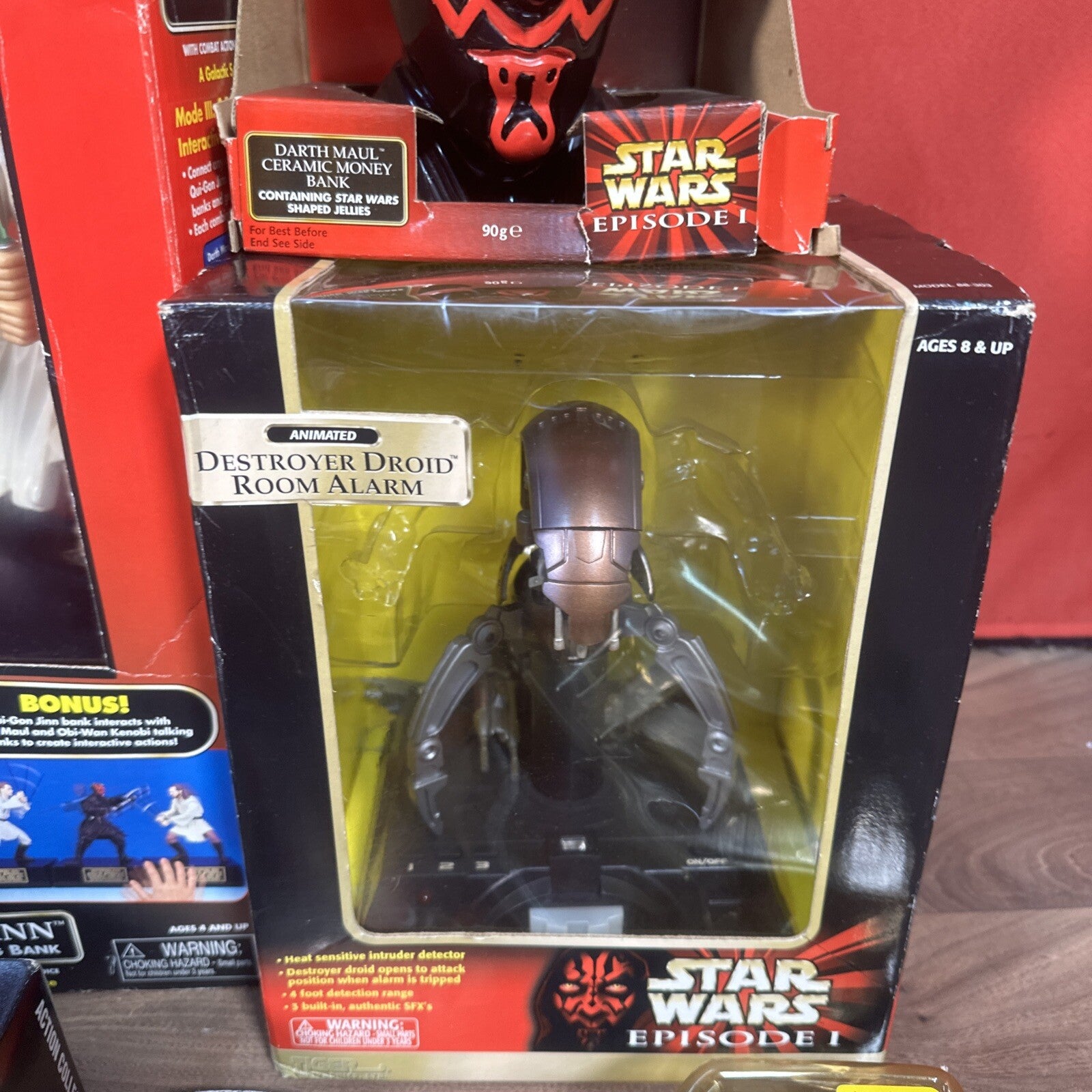 Star Wars Episode 1 Boxed Toys Job Lot | Hasbro 1999 | Talking Banks, Figures & More | Used