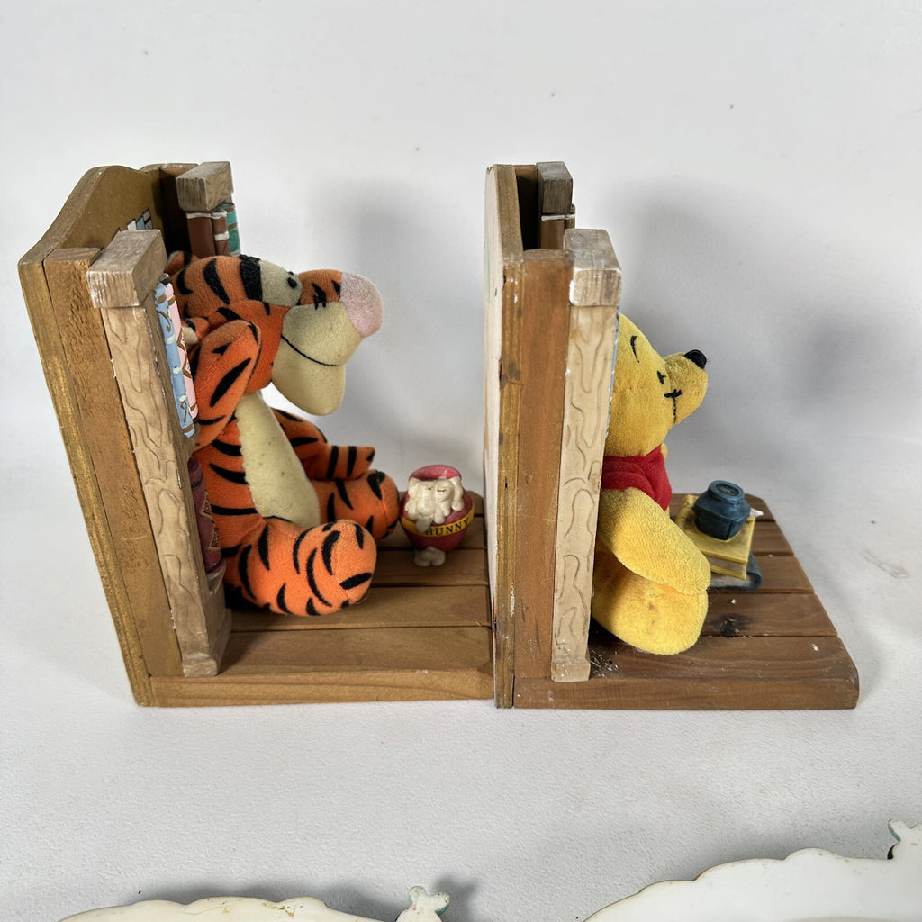 Winnie Pooh Bundle Book Ends Deceptive Played Piggy Banks Photo Frame Etc