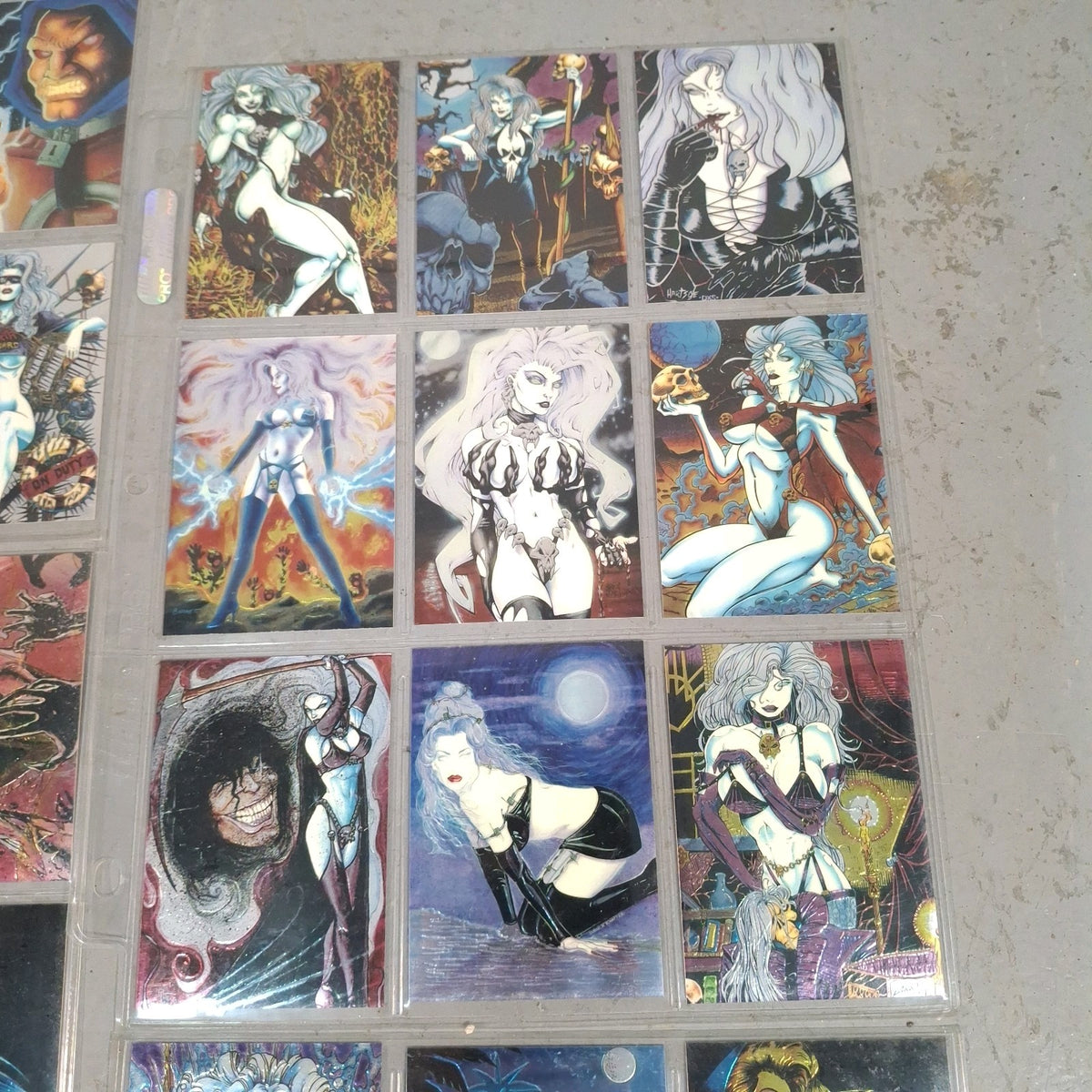 Lady Death 1994 Chromium Trading Card Set #1-100 - Chaos Comics - Complete Set - Pre-Owned