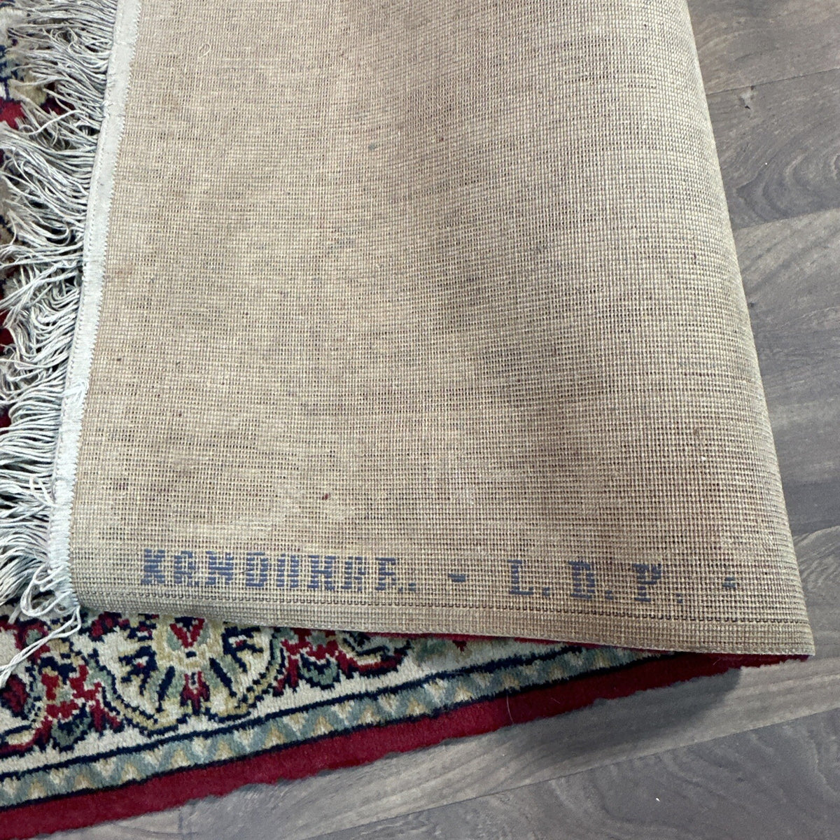 Louis de Poortere Kandahar Wool Rug - Red Traditional Persian Floral Design - 68x35" - Used
