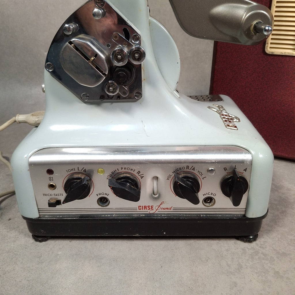 1957 Vintage Cirse Sound 8mm Cine Film Projector in Speaker Case Spares Repairs