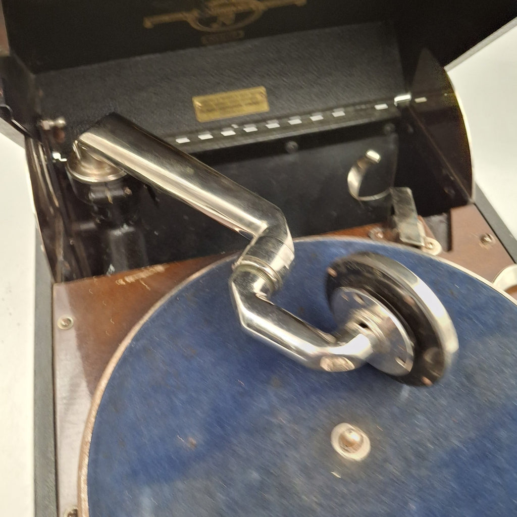 Columbia 202 Portable Wind-Up Gramophone | Vintage Antique 1920s | Used