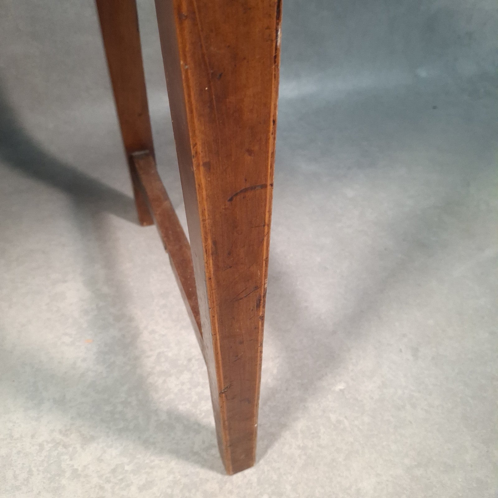 Piano Vanity Table Stool Wooden with Storage Upholstered Seat Mid Century