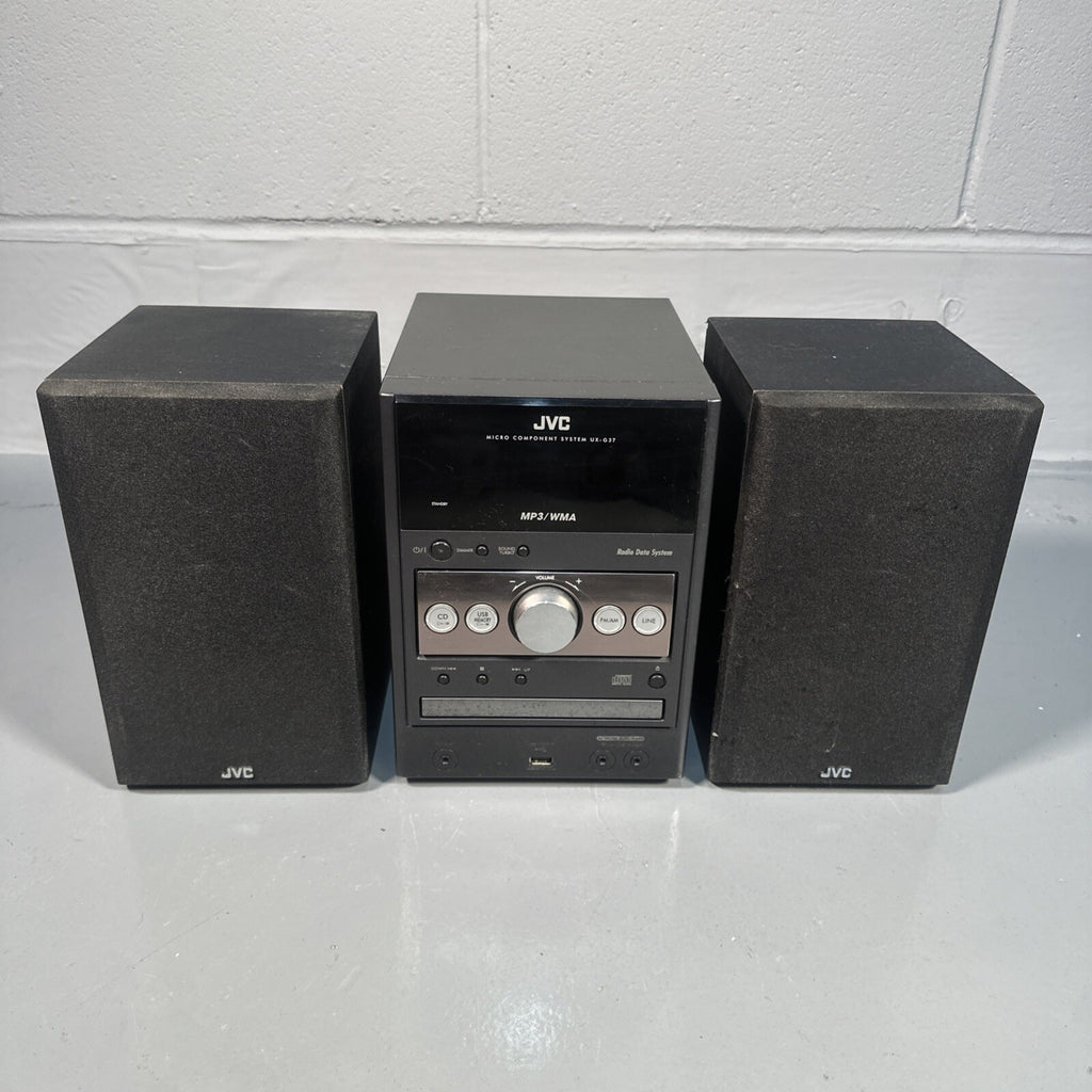 JVC UX-G37 Micro Hi-Fi Component System | CD | FM/AM Tuner | Used | Black | Vintage