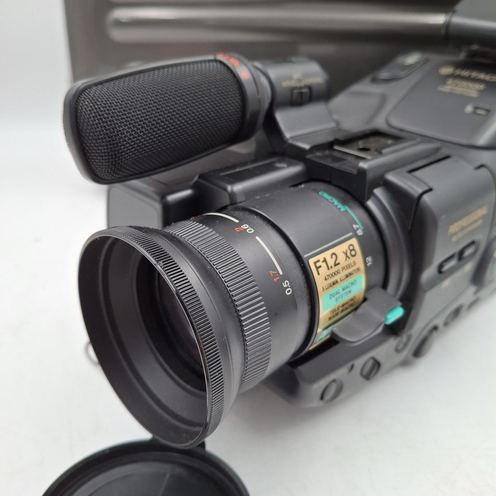 Hitachi VM-S83E S-VHS-C Camcorder with Stereo Mic, Battery, Hard Case & Manual - Used - Untested