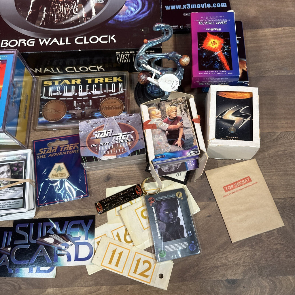Star Trek Trading Cards Film Cells Framed Photos Etc Collectable Bundle