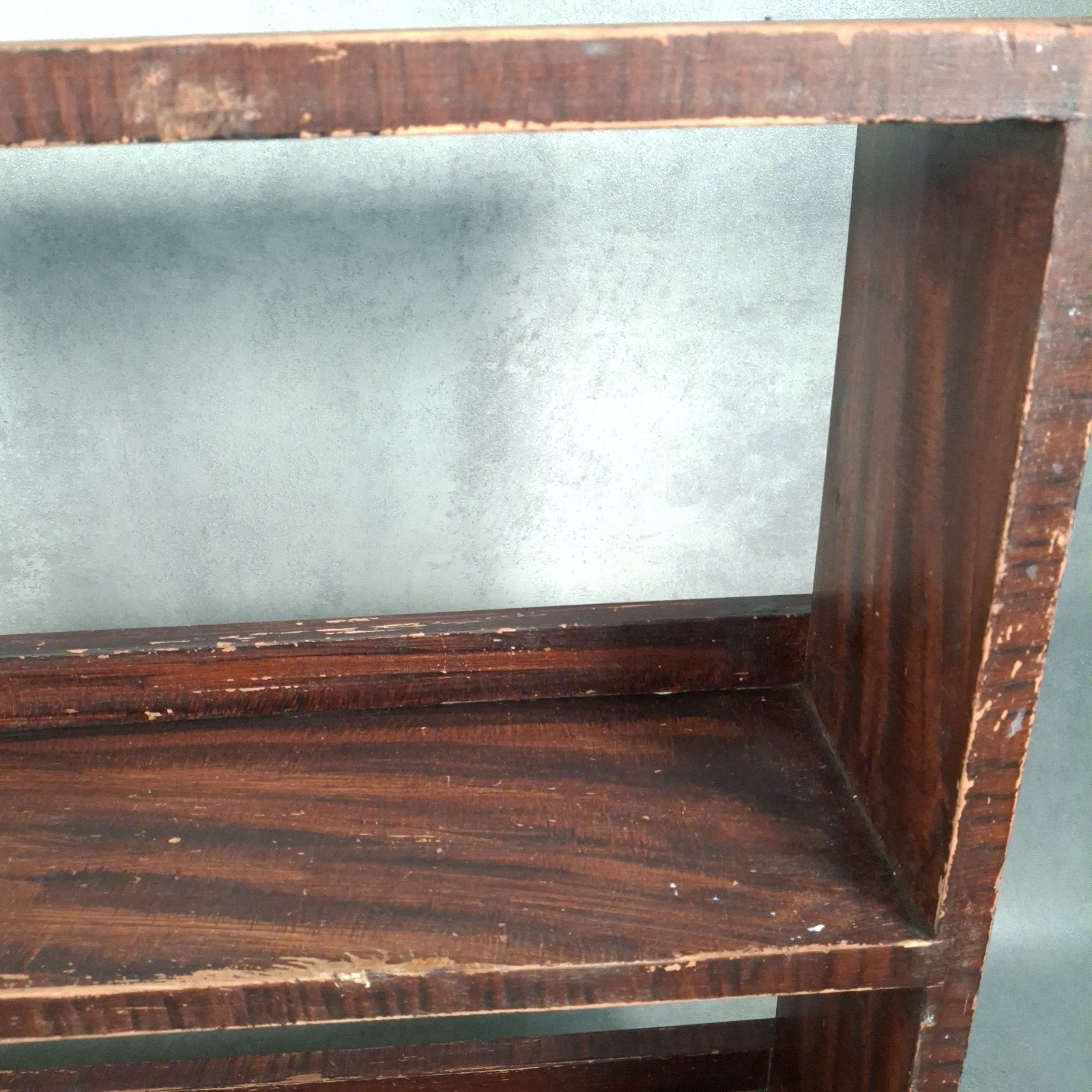 Vintage Handmade Pine Bookshelf | 1940s Utility Era | Rustic Shelving Unit | Used