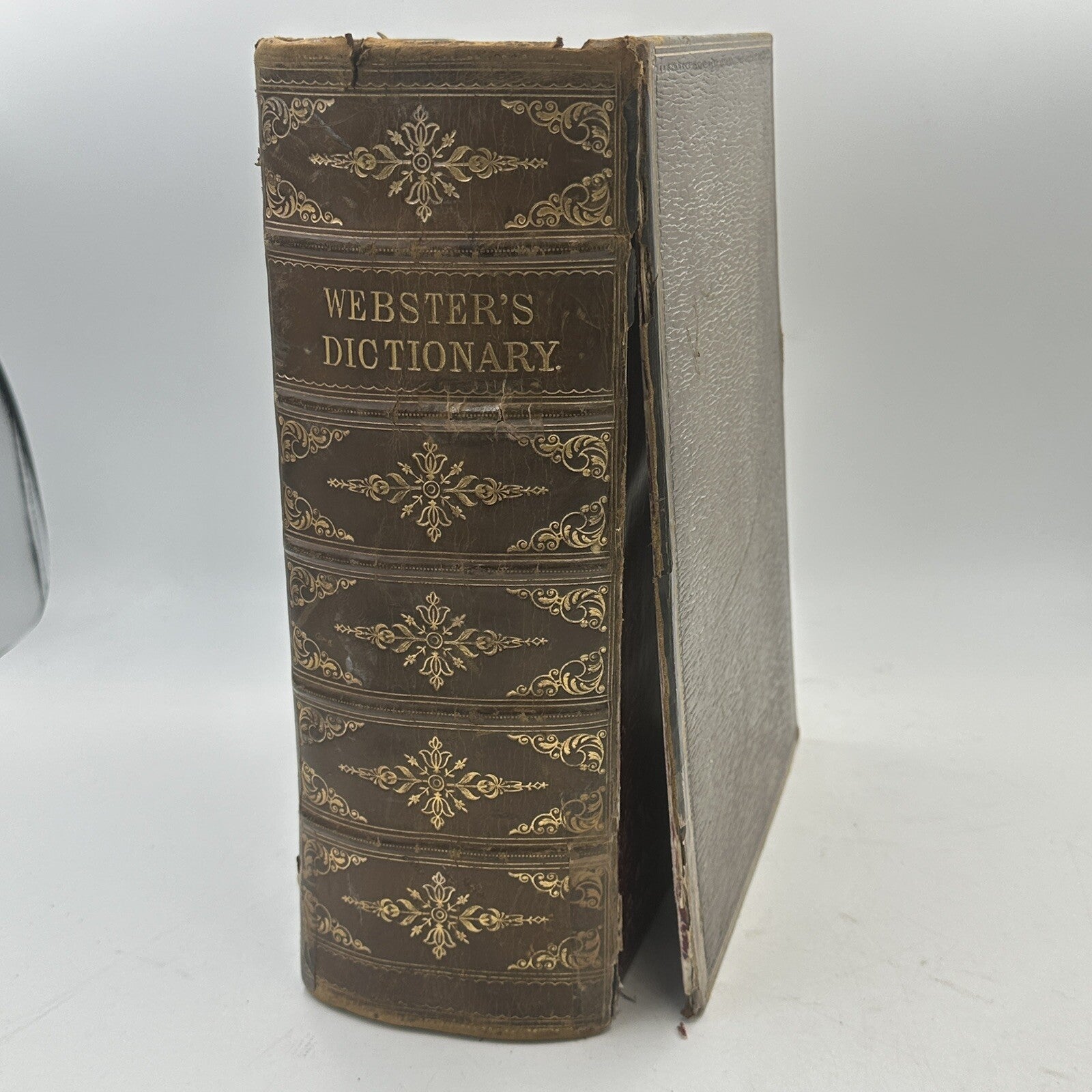 Websters Complete Dictionary Unabridged Antique 1884 Large Book