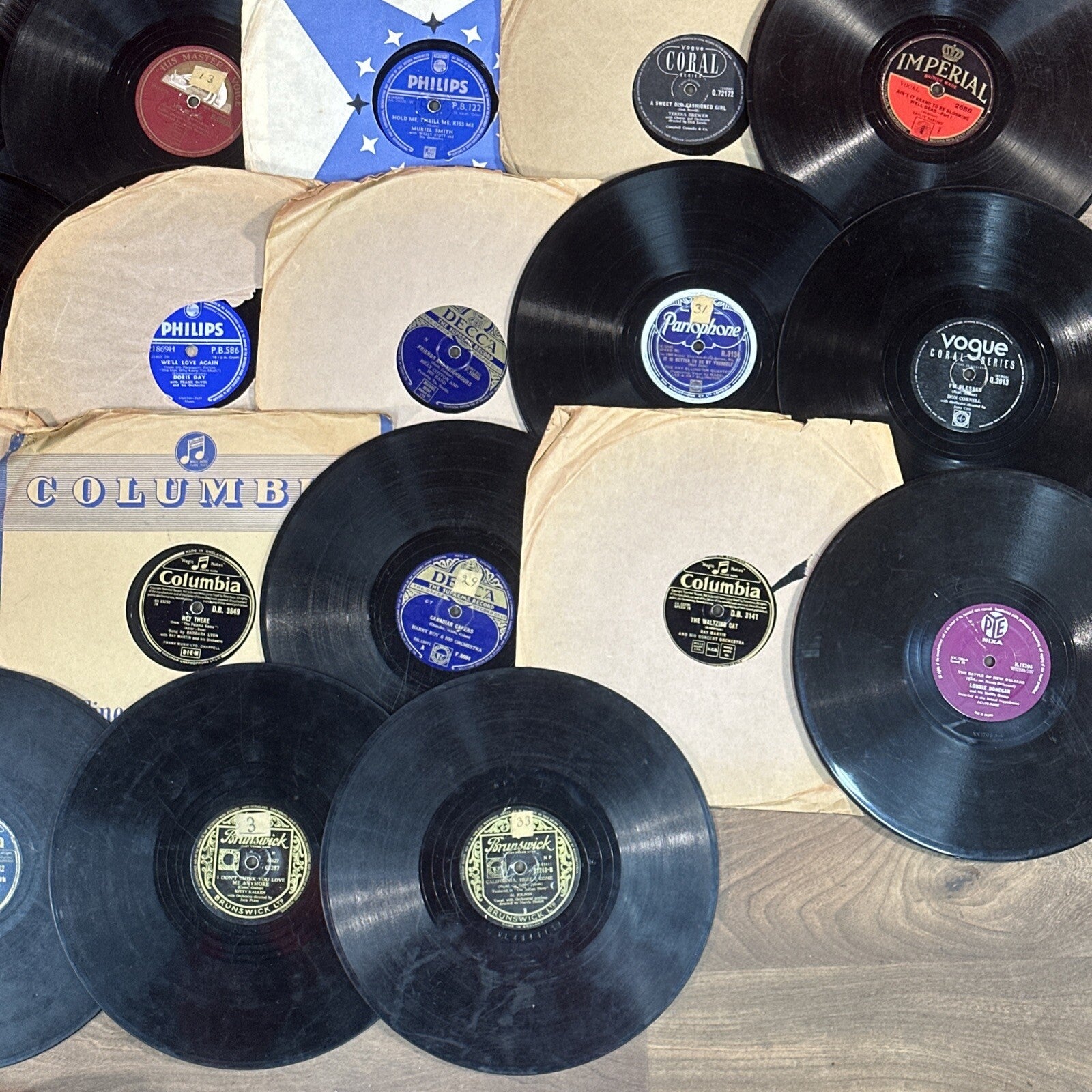 78 RPM Shellac Gramophone Records | Job Lot of 86 | 10" | Mixed Genre | Used Unchecked