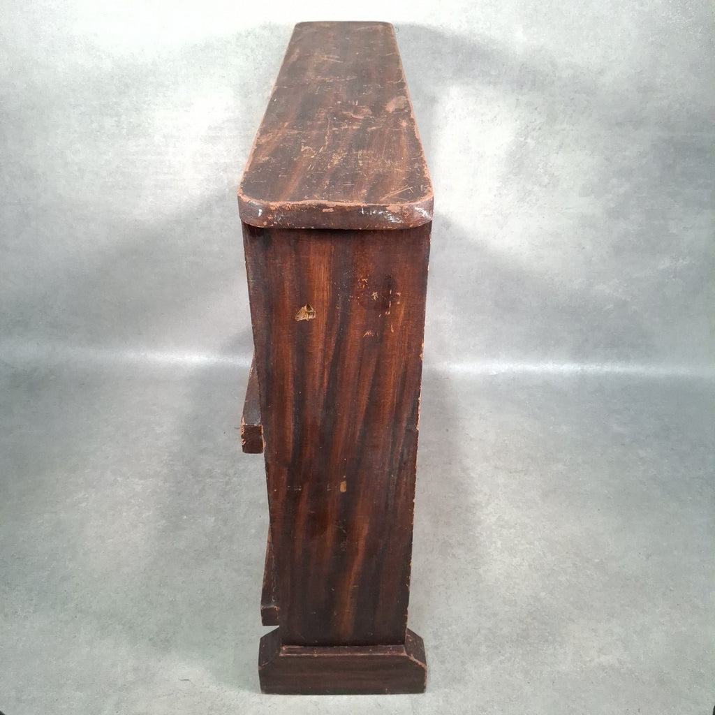 Vintage Handmade Pine Bookshelf | 1940s Utility Era | Rustic Shelving Unit | Used