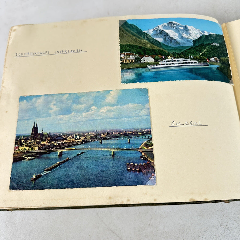 Vintage Postcard Album - 340+ Postcards - Europe & UK - 1950s-1970s - Handwritten Annotations - Used