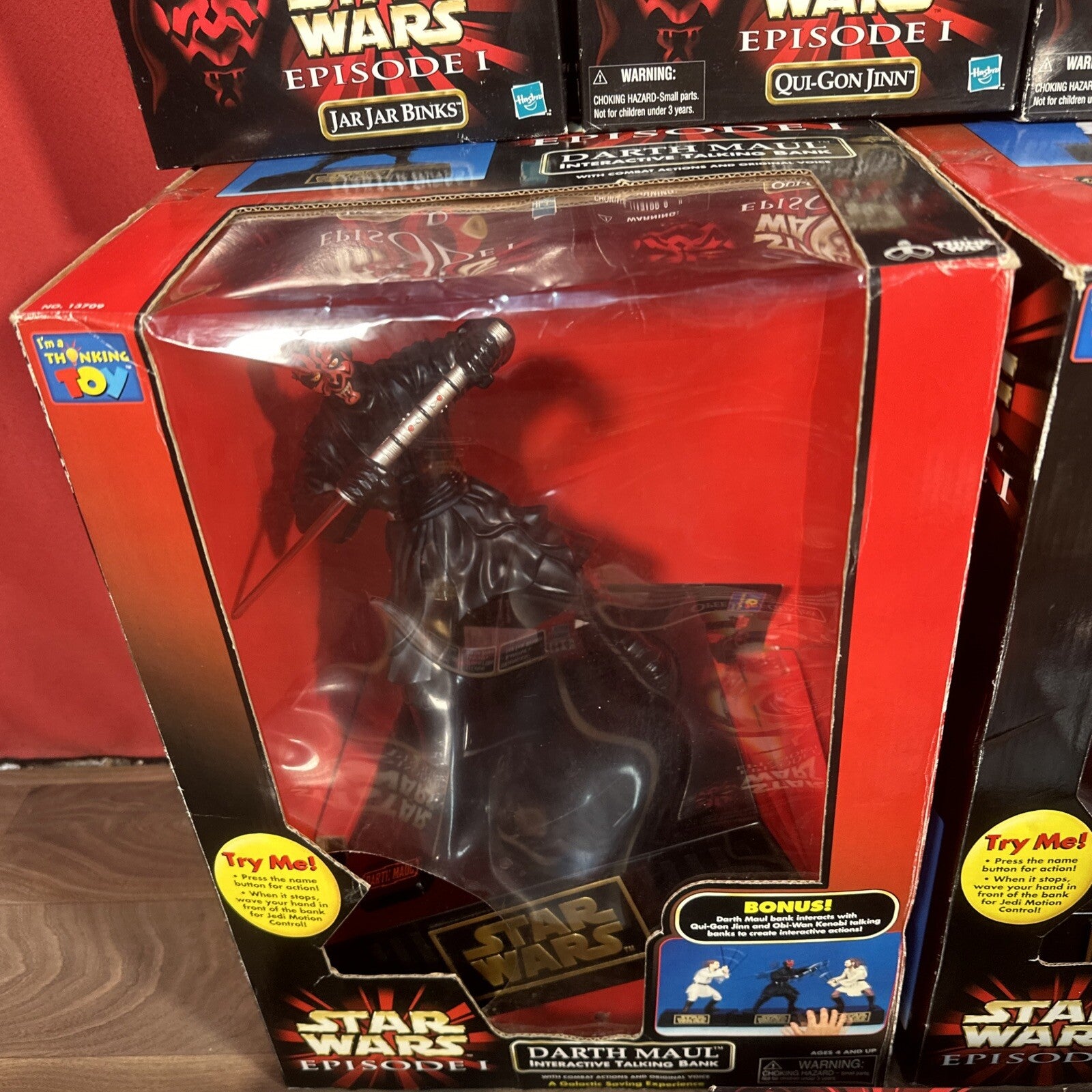 Star Wars Episode 1 Boxed Toys Job Lot | Hasbro 1999 | Talking Banks, Figures & More | Used