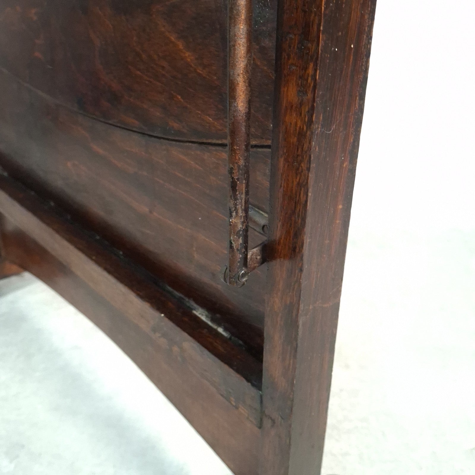 Vintage Art Deco Folding Two‑Tier Side Table / Fire Screen Plant Stand Prop
