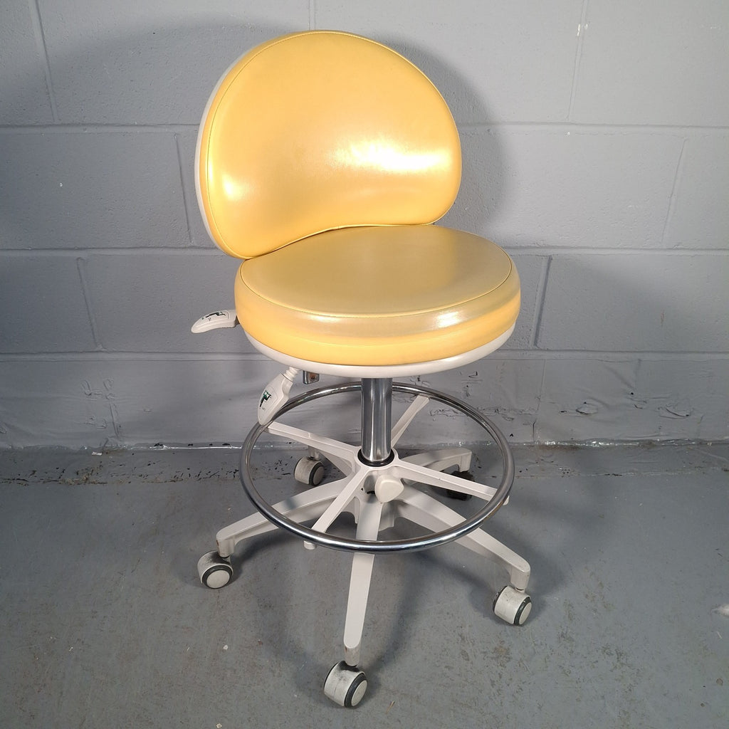 Murray HADV GN Dentist Stool Chair Hydraulic Swivel Yellow