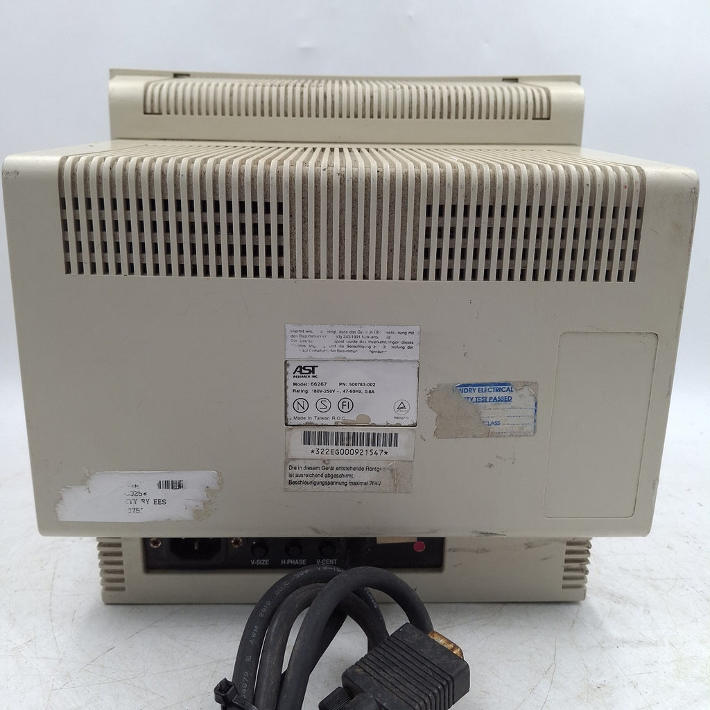 AST Model 66267 SVGA CRT Monitor | Vintage Beige | Faulty / Spares or Repairs | Used