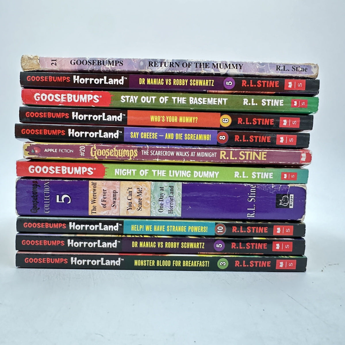 Goosebumps Bundle x11 Books - Original Series & HorrorLand - R.L. Stine - Pre-Owned