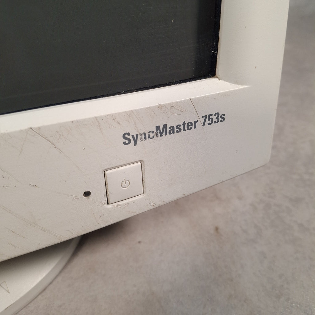 Samsung SyncMaster 753S 17" CRT VGA Monitor | 2002 | Retro PC | Used | Power Tested | No Cable