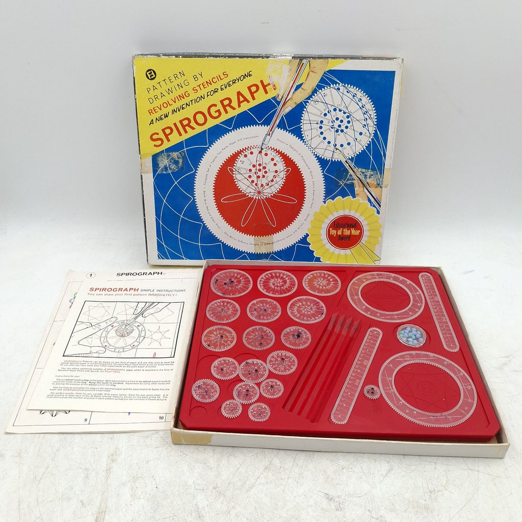 Denys Fisher Spirograph - Original 1960s/70s Set in Original Box - Vintage Drawing Toy - Used