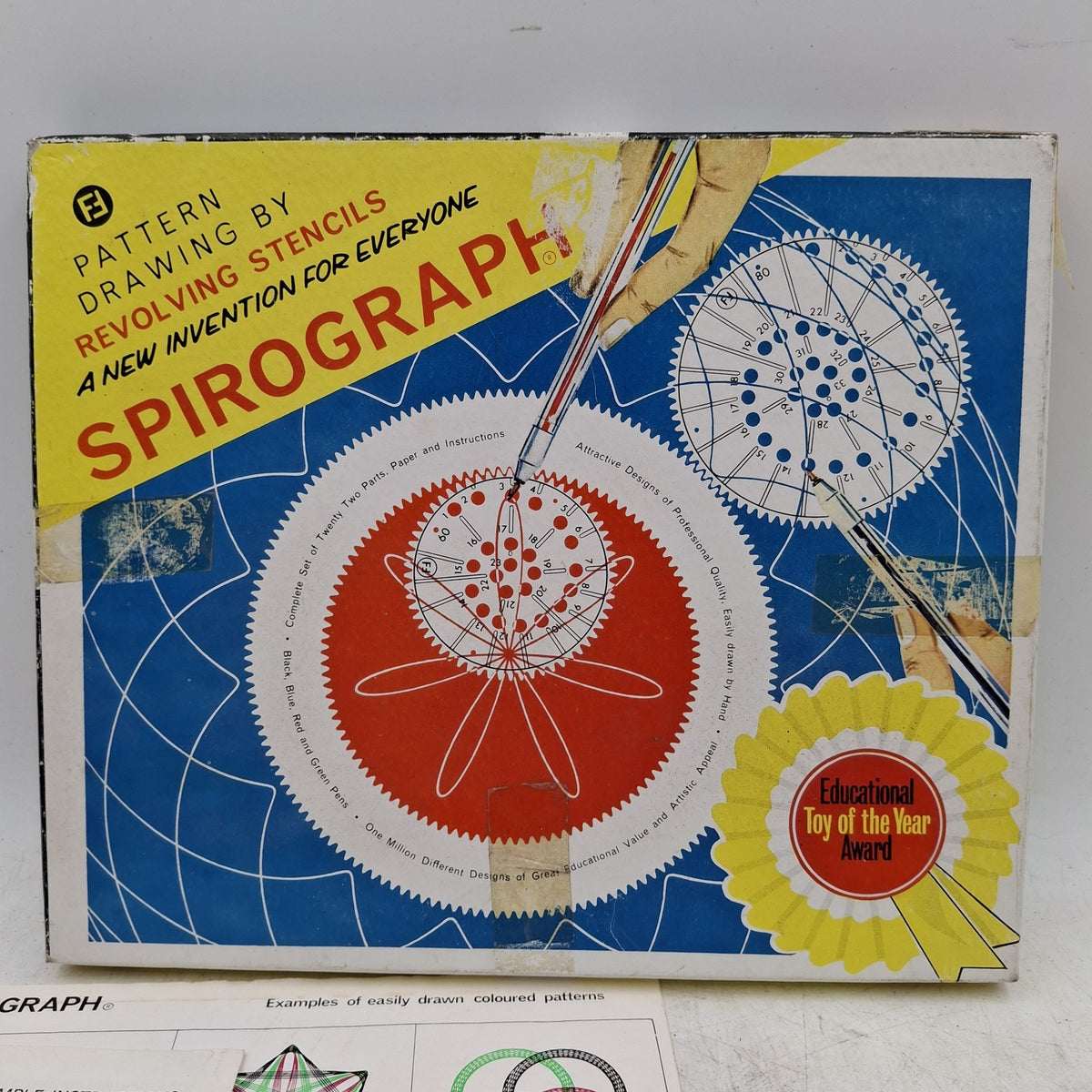 Denys Fisher Spirograph - Original 1960s/70s Set in Original Box - Vintage Drawing Toy - Used