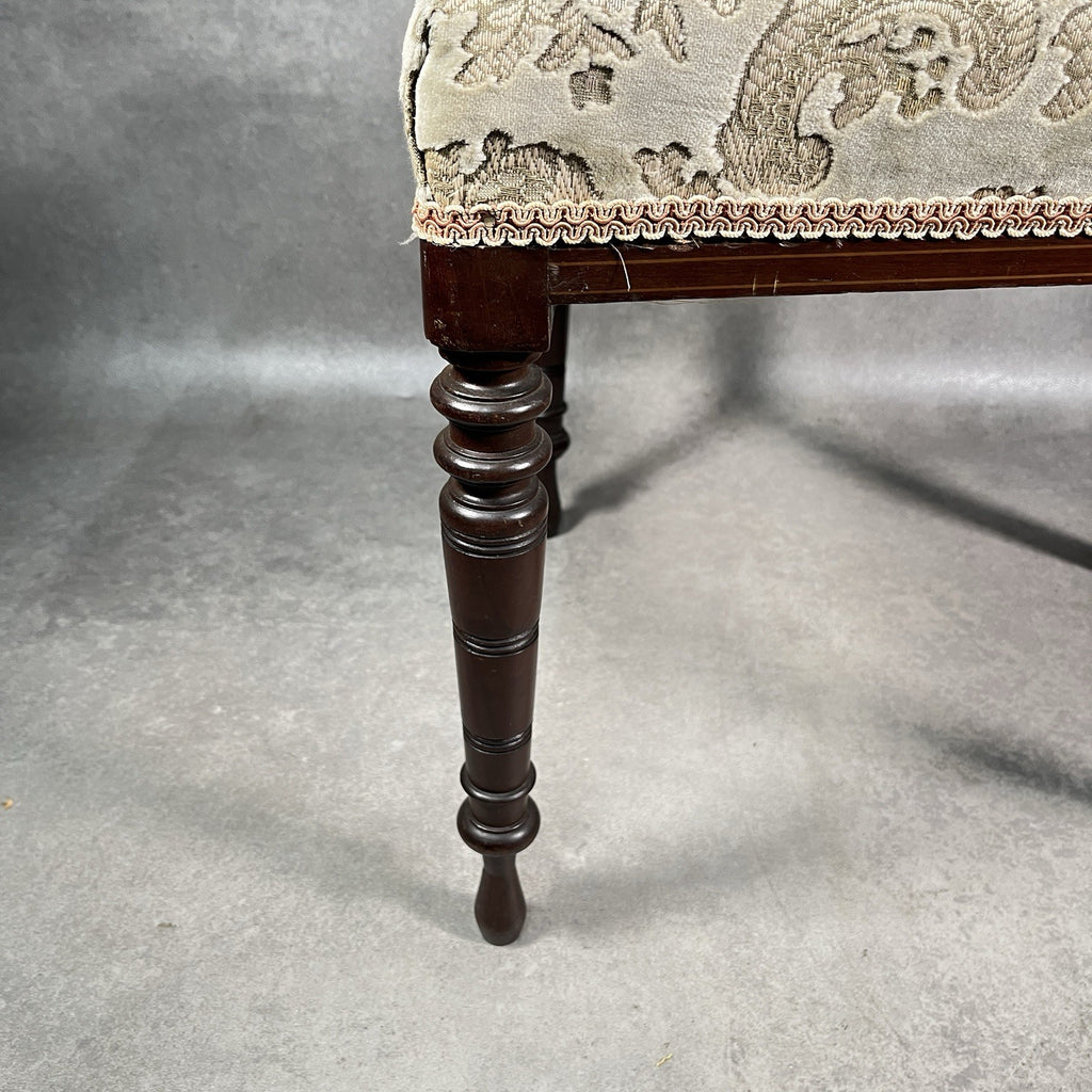 Edwardian Inlaid Mahogany Dining Chair Satinwood Fan Motif Detail c1900 Antique
