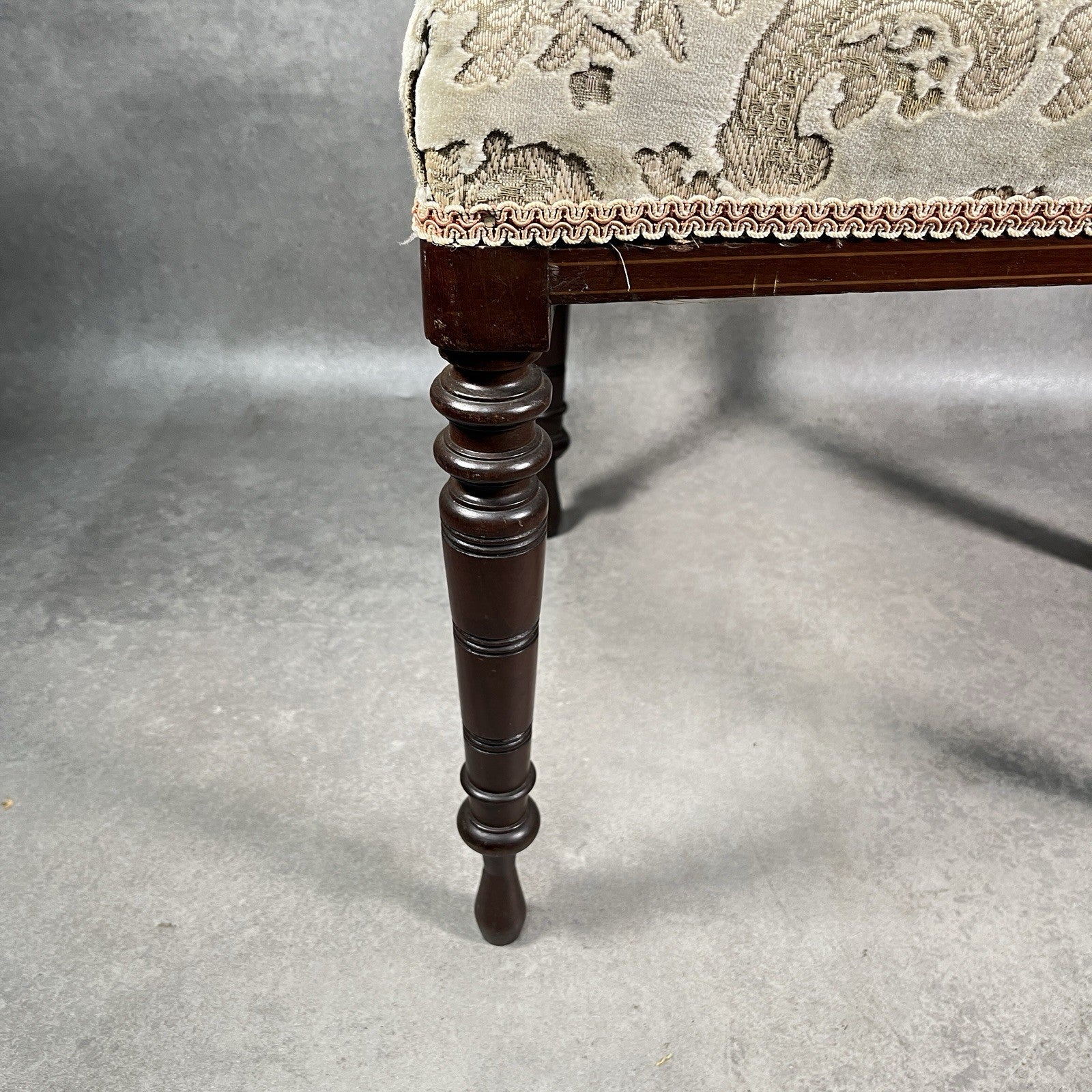 Edwardian Inlaid Mahogany Dining Chair Satinwood Fan Motif Detail c1900 Antique