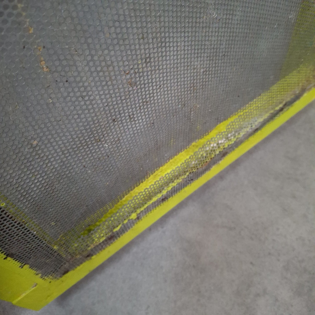 Vintage English Meat Safe Cabinet | Painted Green | Wire Mesh | Farmhouse Kitchen Decor