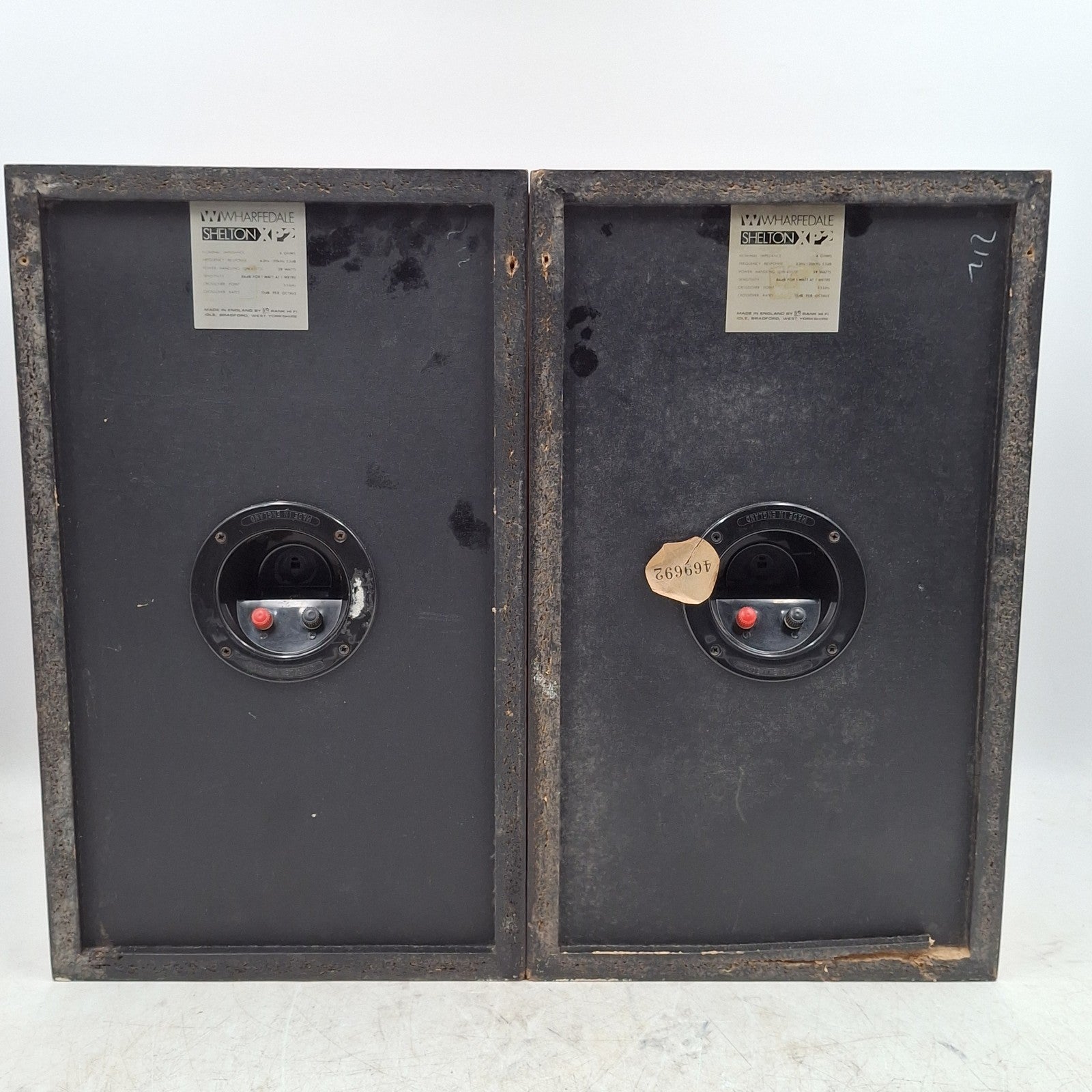 Speakers Wharfedale Shelton XP2 Vintage 28W 6 Ohm Made in England Hi-Fi