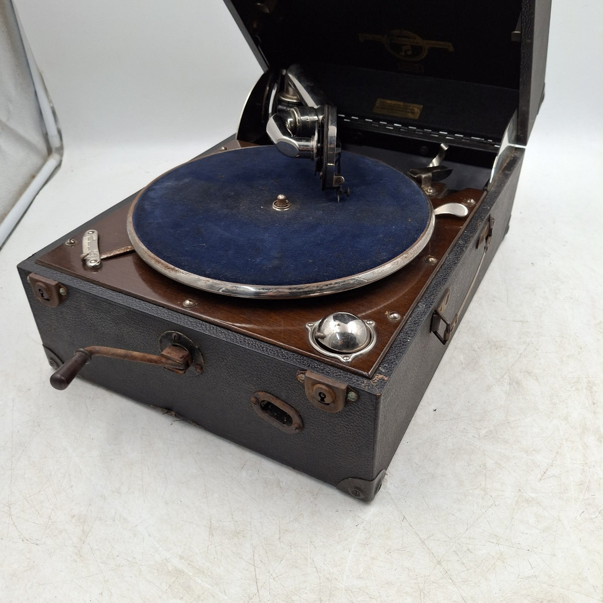 Columbia 202 Portable Wind-Up Gramophone | Vintage Antique 1920s | Used