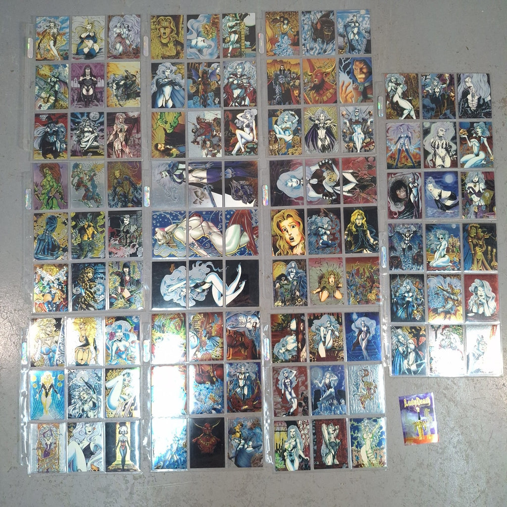 Lady Death 1994 Chromium Trading Card Set #1-100 - Chaos Comics - Complete Set - Pre-Owned