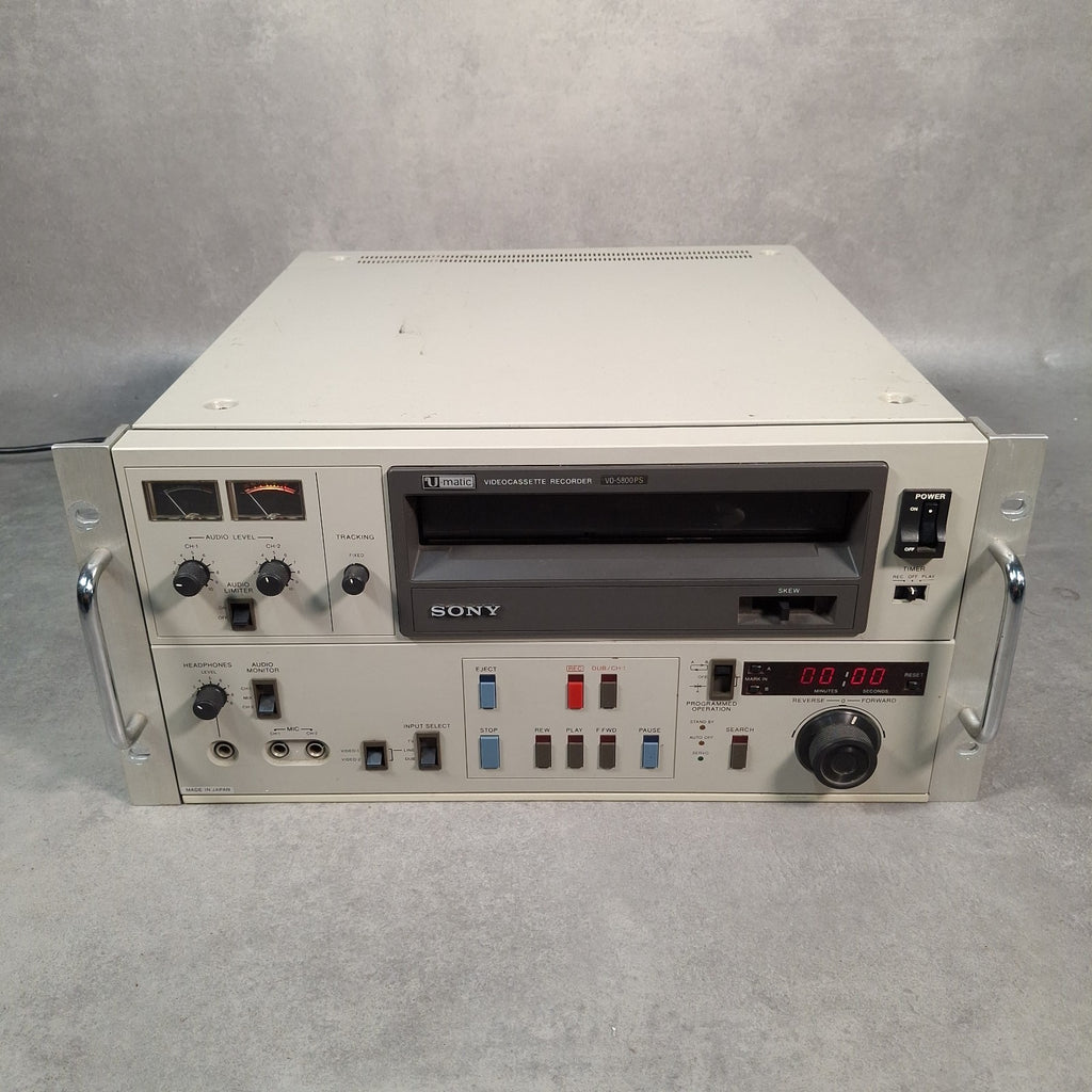 Sony VO-5800PS U-Matic Video Cassette Recorder | PAL | Professional Editing VTR | Used | Japan