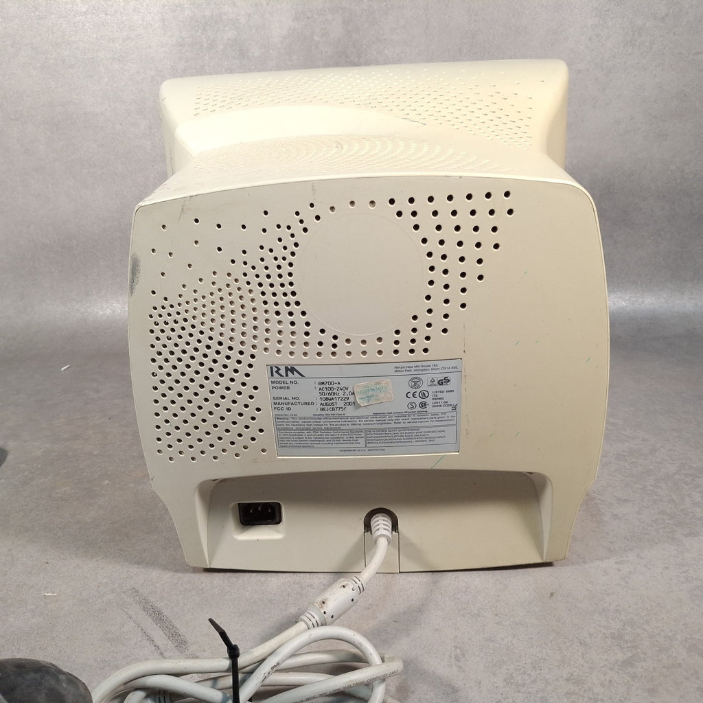 RM RM700-A 17" CRT VGA Monitor | Beige | c.Early 2000s | Faulty / For Parts | Retro Vintage PC