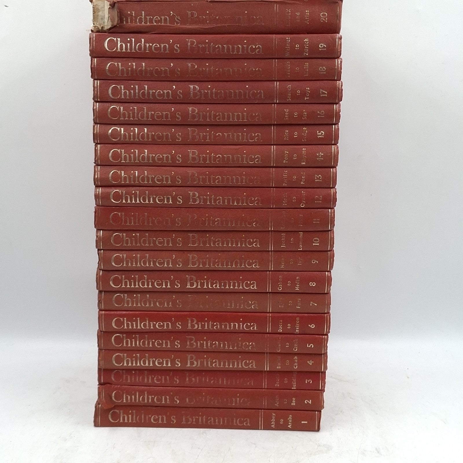 Children's Encyclopaedia Britannica | 2nd Edition 1969 | Complete 20-Volume Set | Used Vintage