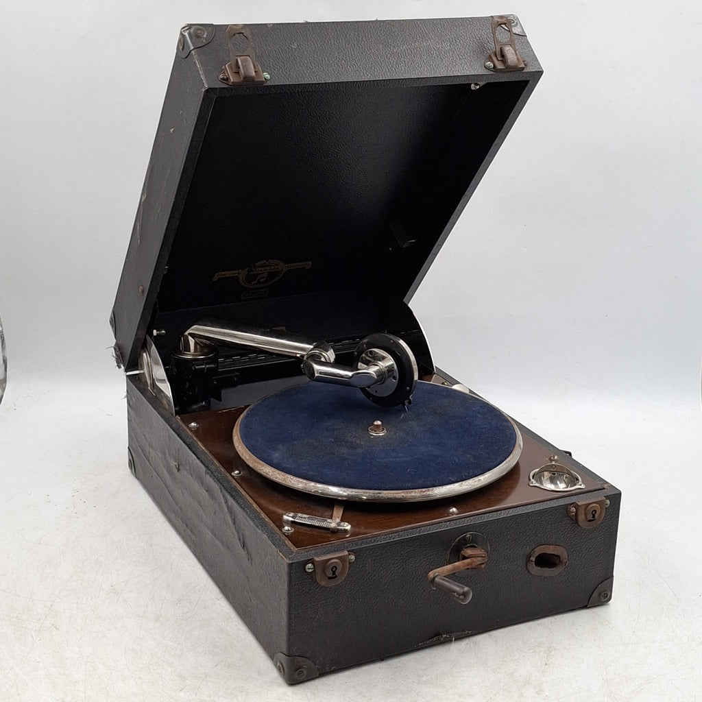 Columbia 202 Portable Wind-Up Gramophone | Vintage Antique 1920s | Used