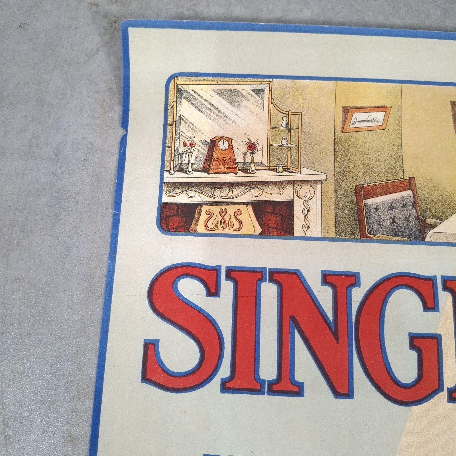 Very Rare Original 1915 WW1 British Propaganda Recruitment Poster Single Men